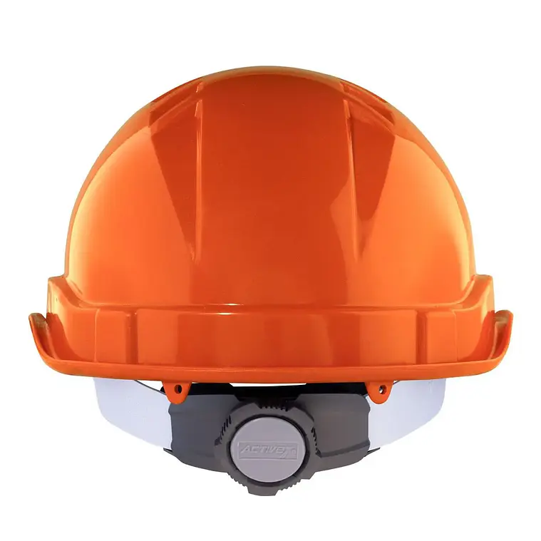 Casco Activex I Naranjo Porta Lampara con Ratchet 4