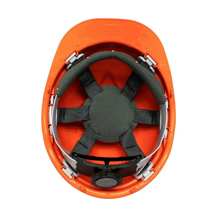 Casco Activex I Naranjo Porta Lampara con Ratchet 6