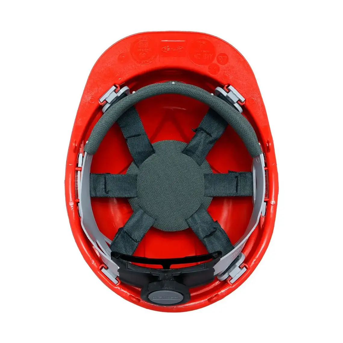 Casco Activex I Rojo Porta Lampara con Ratchet 6
