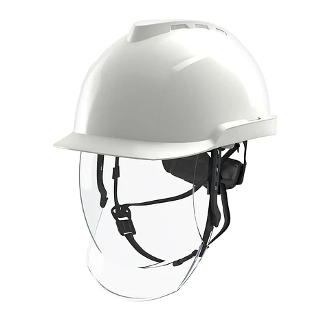 Casco MSA V-Gard 950 Blanco c/ Visor 4Ka GVF1A-C0A0000-000