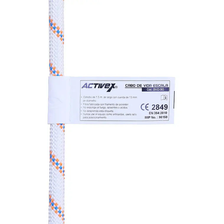 Cabo de Vida FPX 220 Activex con Gancho Escala de 1.5 Mt 5