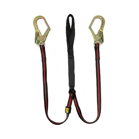 Cabo de vida en Y Miller arco eléctrico c/gancho escala y amortiguador 1,8 Mt.