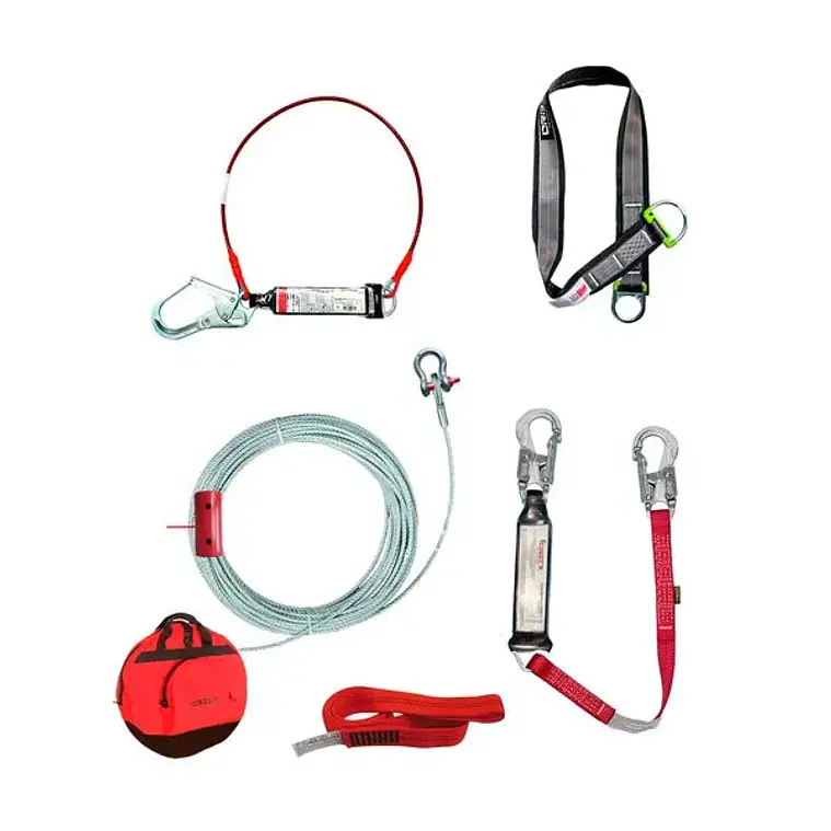 Línea de Vida Vertical Temporal de Cable de Acero 50m 1