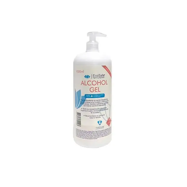 Alcohol Gel Ecosafe con Glicerina 1 Lt. 1