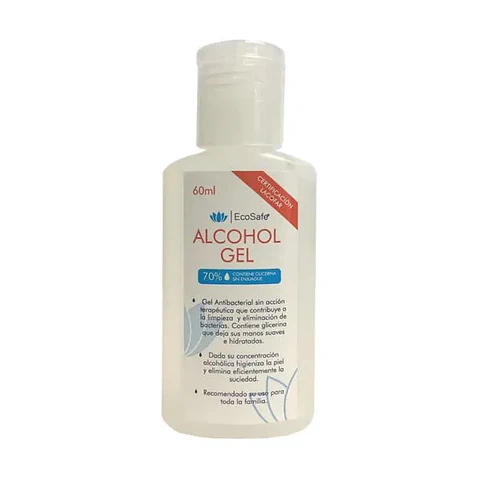Alcohol Gel con glicerina Ecosafe 60ml