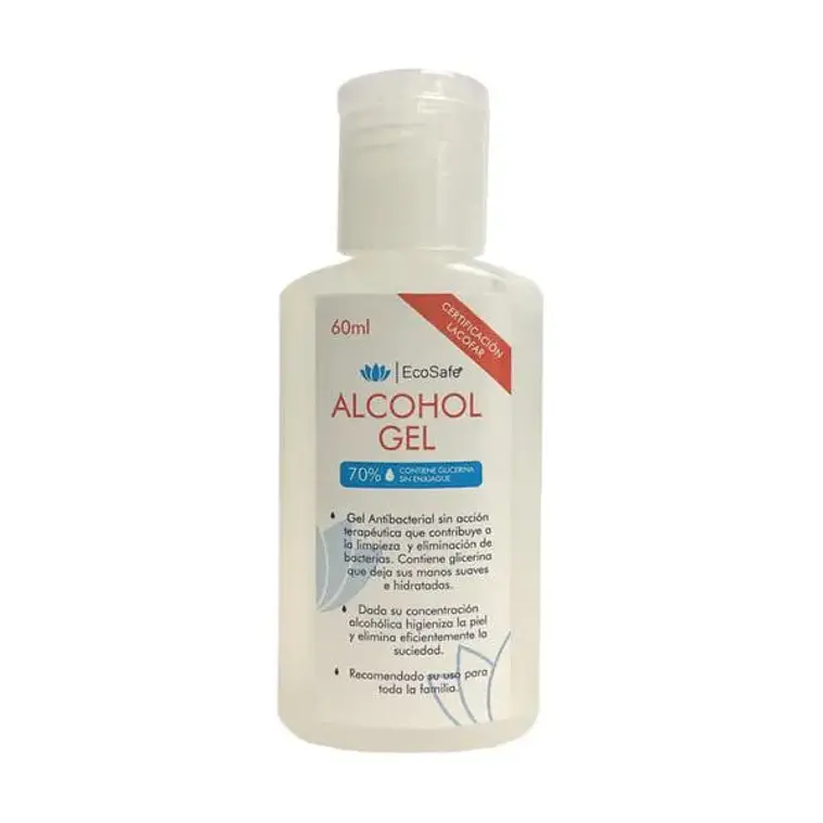 Alcohol Gel con glicerina Ecosafe 60ml 1
