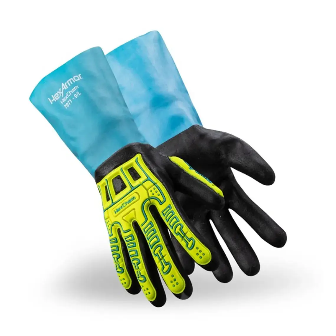 Guante HexArmor 7071 A4 Impacto Químico Nitrilo 3