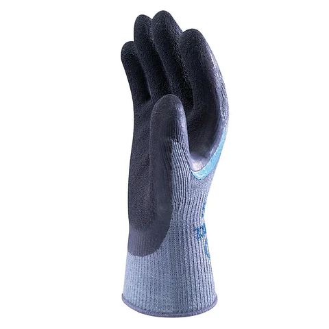 Guante Algodon/Latex Showa 330 Ref.Gris/Neg/Azul