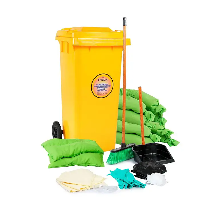 Kit de Derrame Universal 240Lt. DS43 Carro (Abs, Barr, Almo, paños, Bolsa, EPP, Pala y Escob) 1