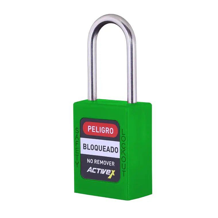 Candado Activex A10 Cuerpo Plastico Verde 2