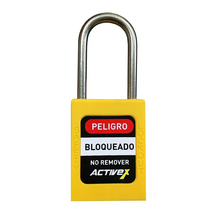 Candado Activex A10 Cuerpo Plastico Amarillo 1