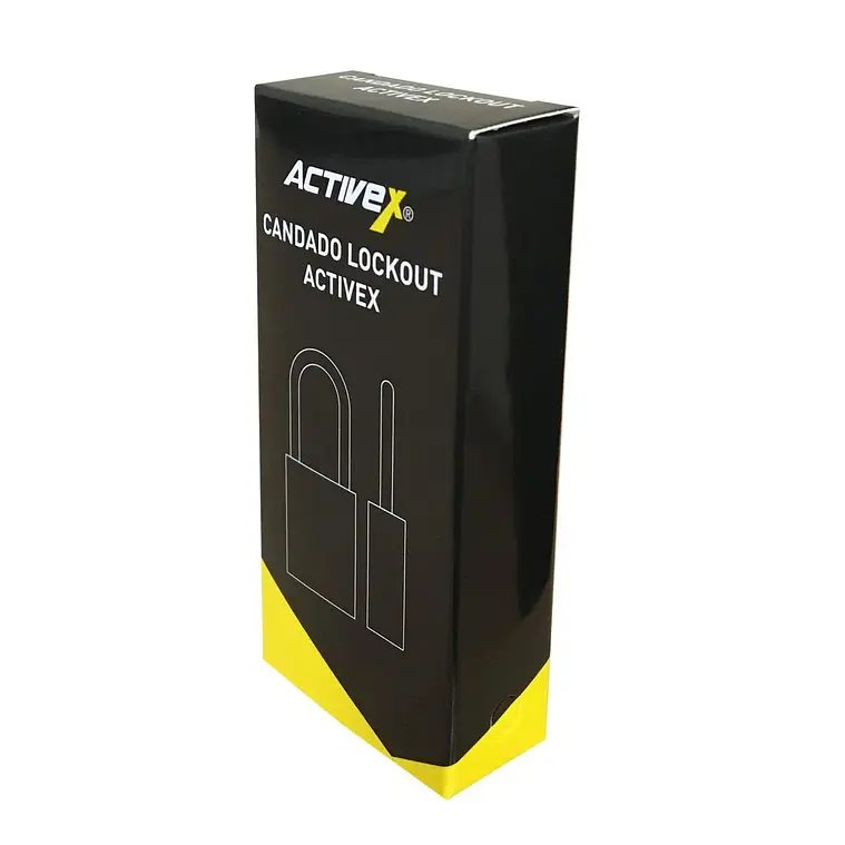 Candado Activex A10 Cuerpo Plastico Amarillo 3