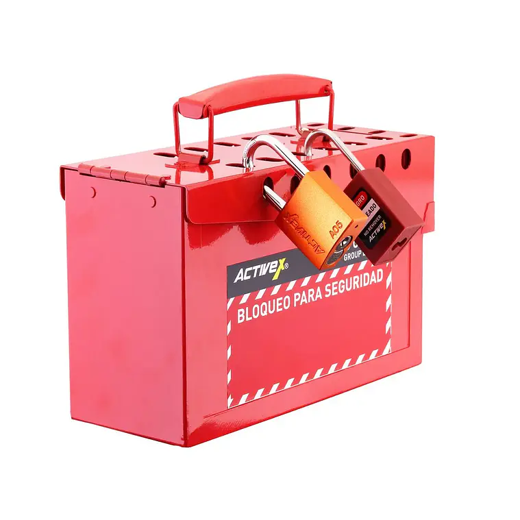 Caja de Bloqueo Activex para 16 candados Roja EP-8812 2