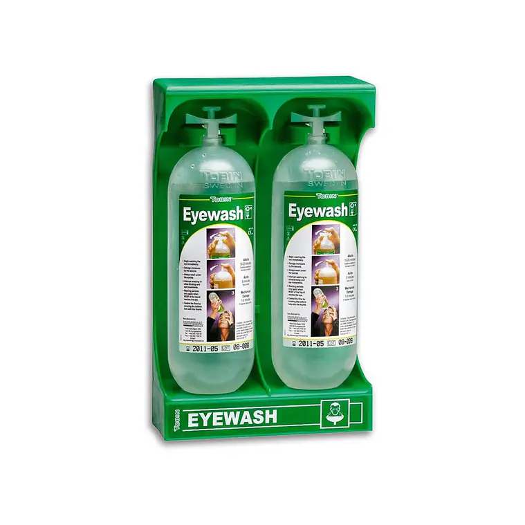 Botella Lavaojos con Soporte Tobin (2 Un) 1
