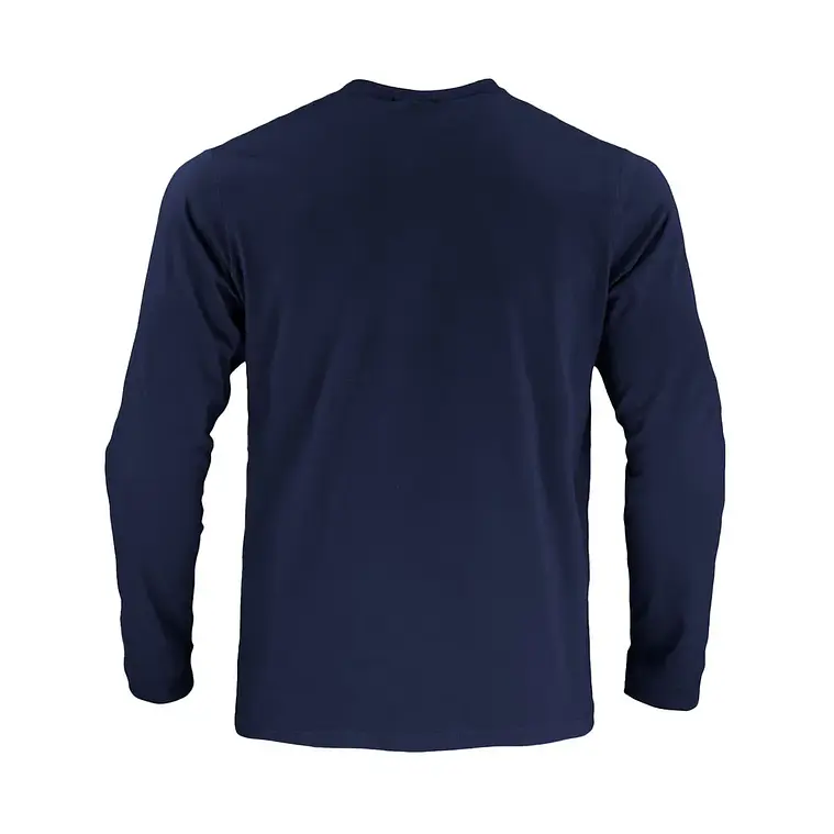 Polera Activex Polo Azul Marino M/Larga UV 2