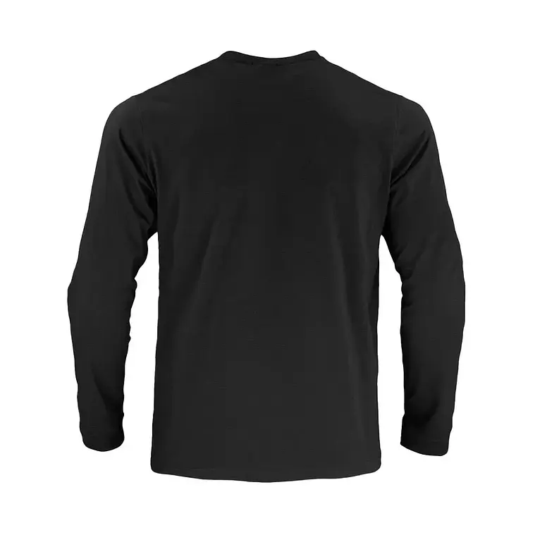 Polera Activex Polo Negra M/Larga UV 2