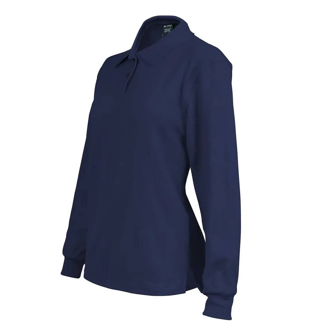Polera Activex Pique Azul Marino M/Larga Mujer UV 2