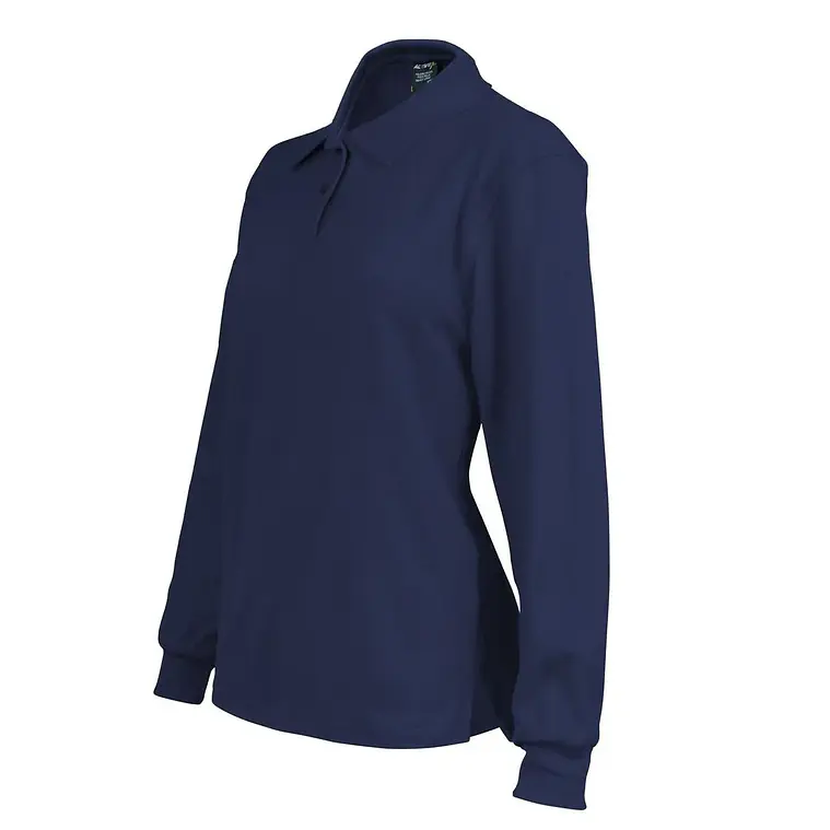 Polera Activex Pique Azul Marino M/Larga Mujer UV 2