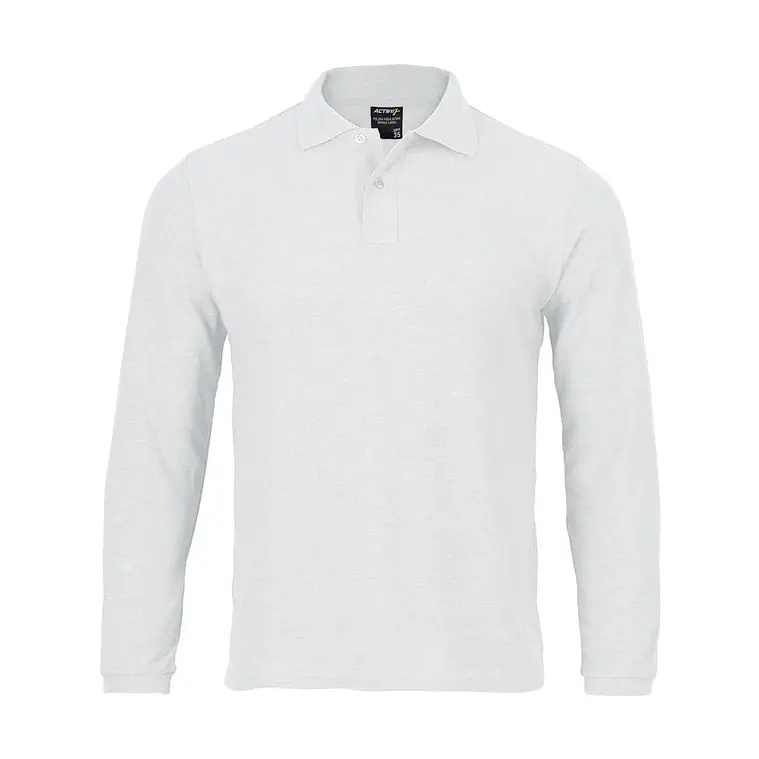 Polera Activex Pique Blanca M/Larga UV 1