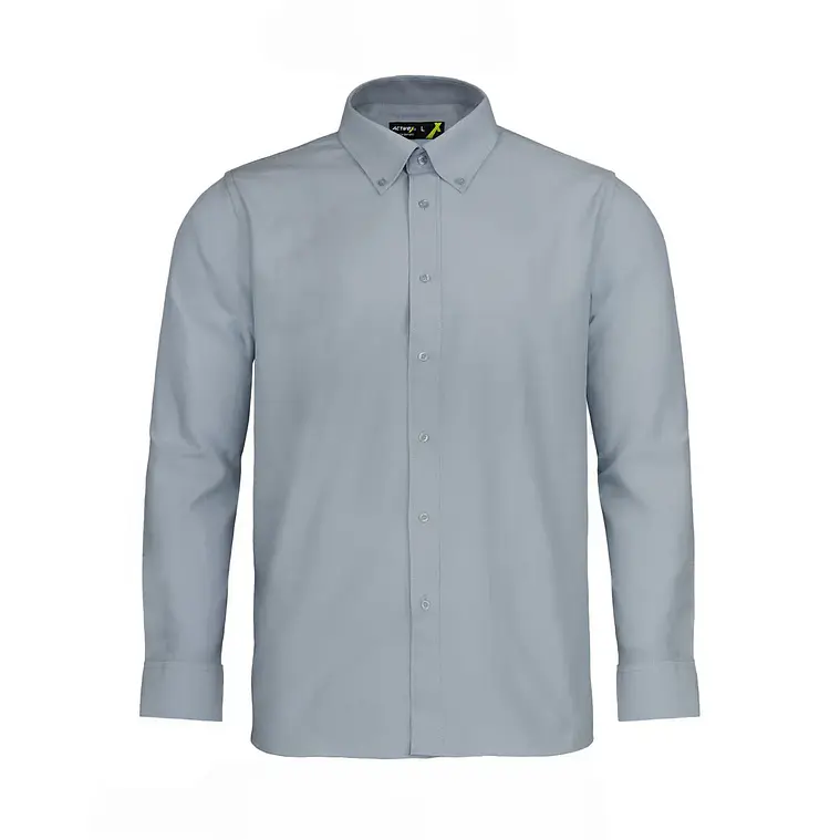 Camisa Activex Oxford M/Larga Gris UV 1