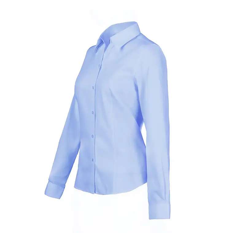 Blusa Activex Oxford M/Larga Celeste UV 3