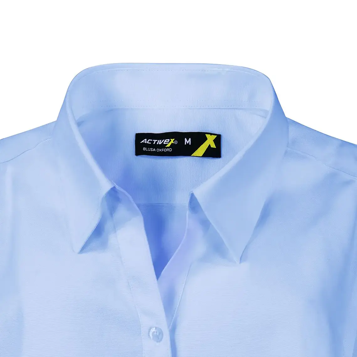 Blusa Activex Oxford M/Larga Celeste UV 4