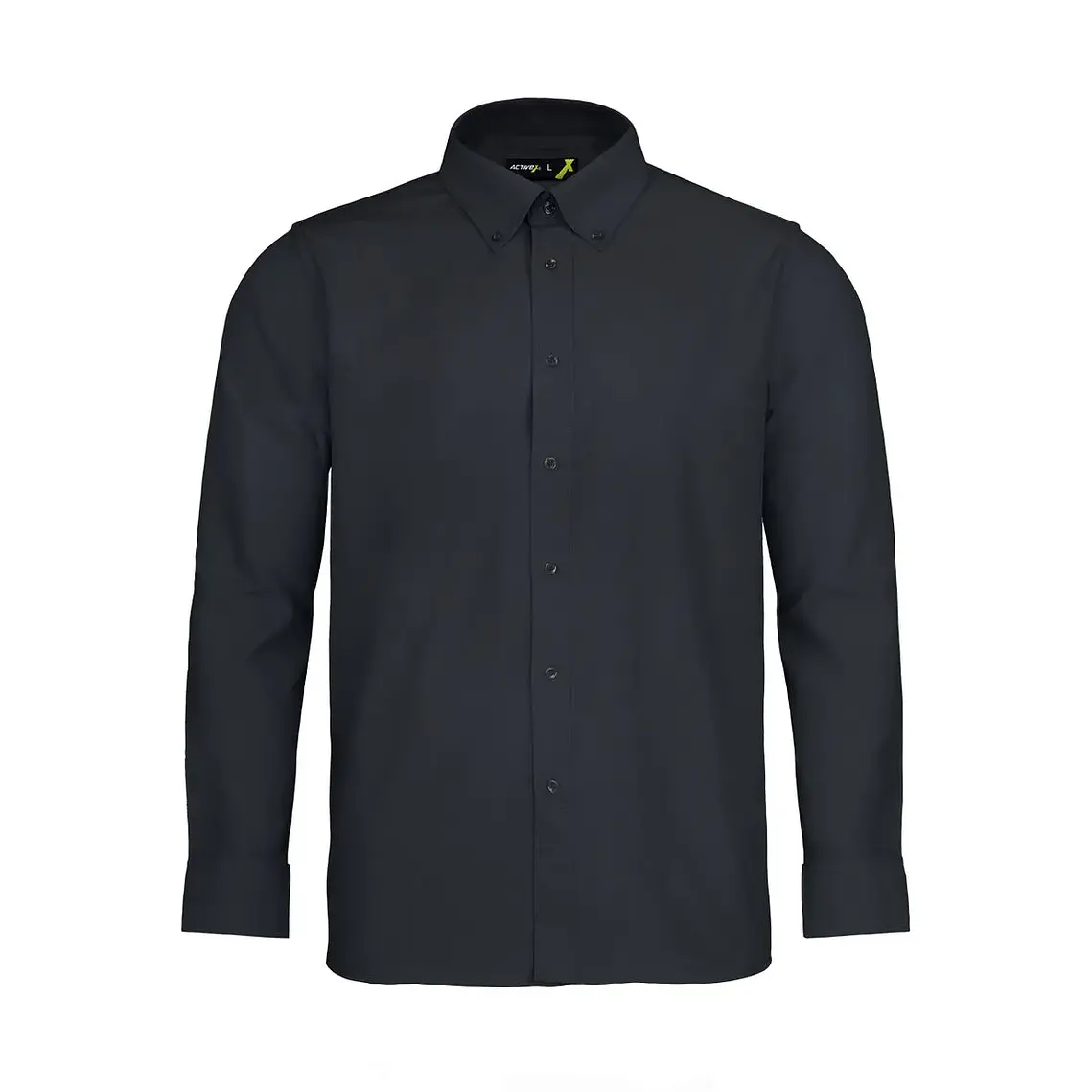 Camisa Activex Trevira M/larga Negra 1