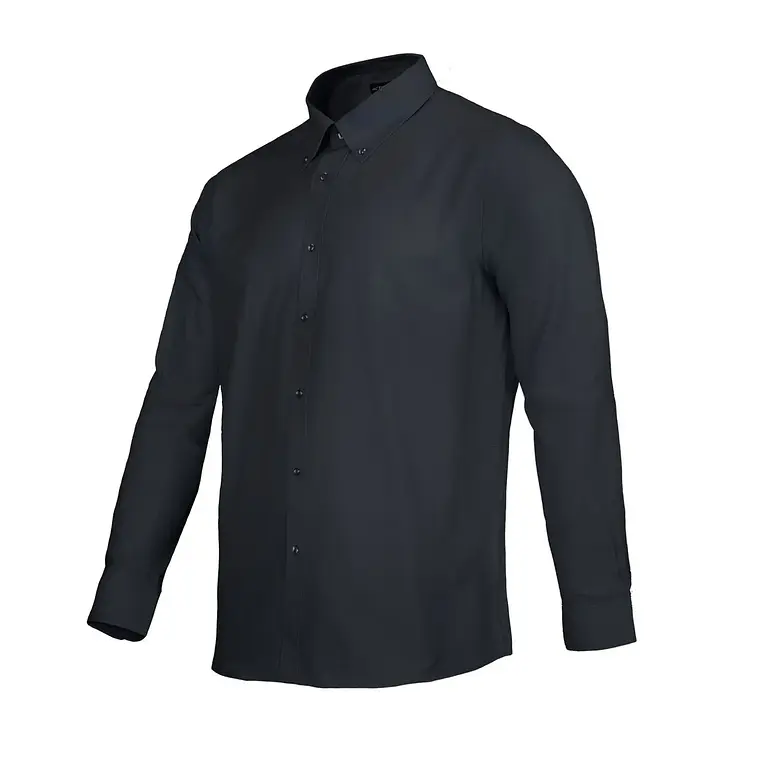 Camisa Activex Trevira M/larga Negra 2
