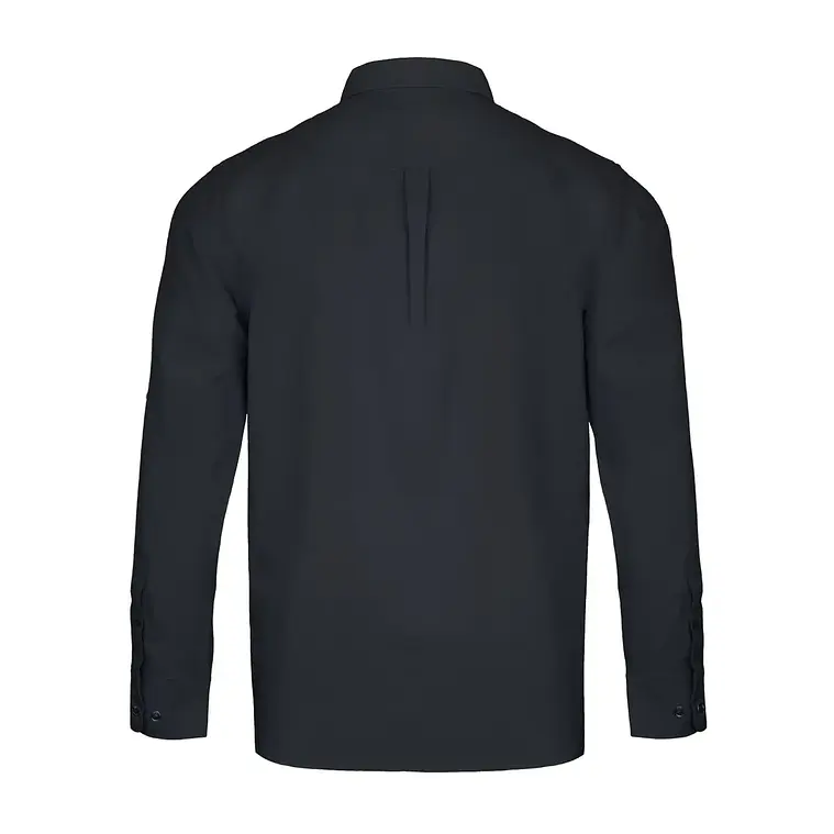 Camisa Activex Trevira M/larga Negra 3