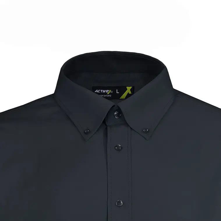 Camisa Activex Trevira M/larga Negra 4