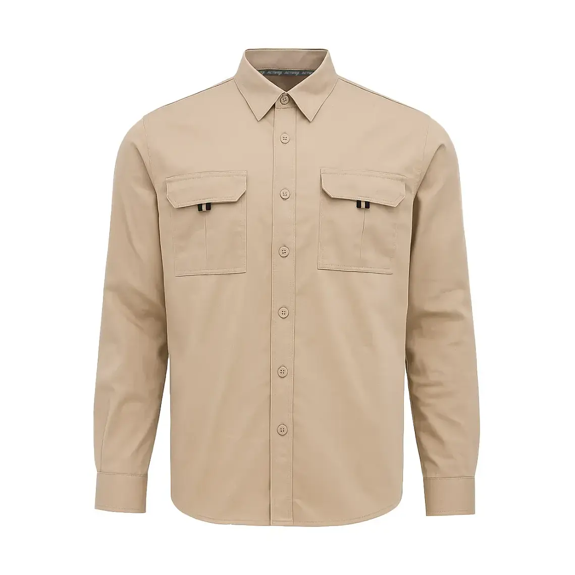 Camisa Activex Gabardina 80/20 UV Beige 1