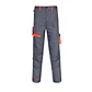 Pantalón Gabardina Gris/Naranjo - Miniatura 1