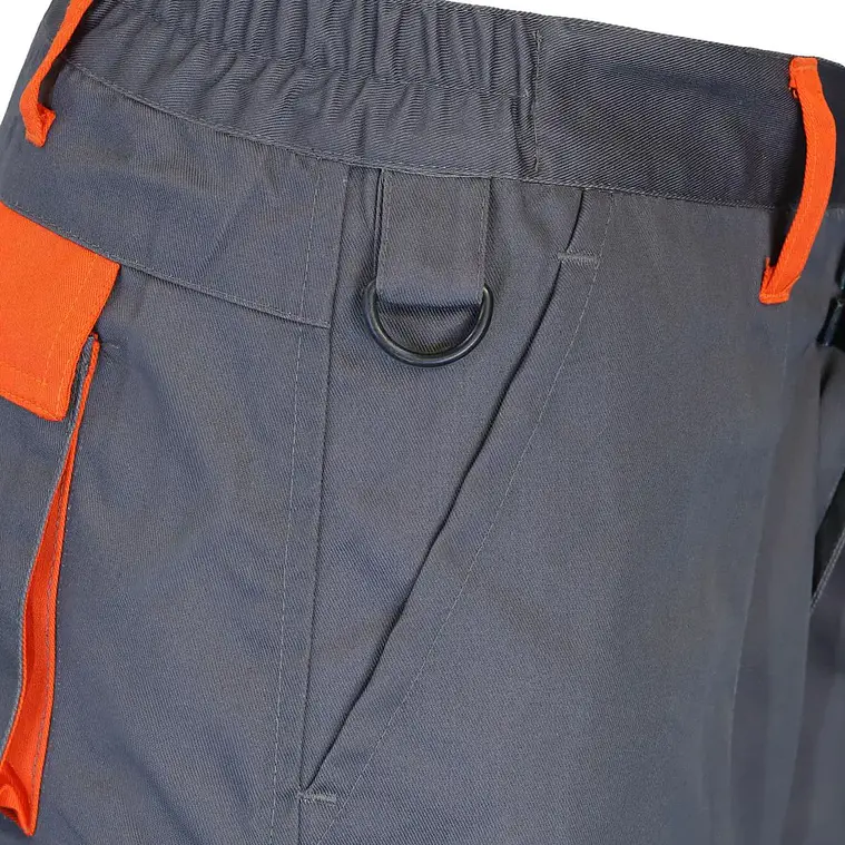 Pantalón Gabardina Gris/Naranjo 7