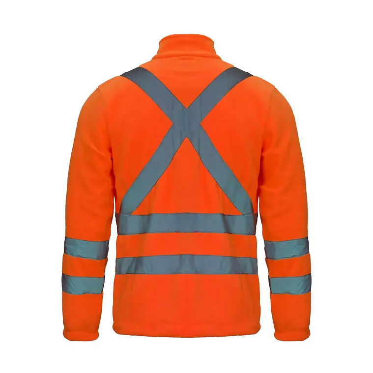 Chaqueta Micropolar Naranjo Fluor Hi-Viz 360° 2