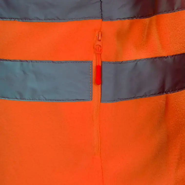 Chaqueta Micropolar Naranjo Fluor Hi-Viz 360° 5