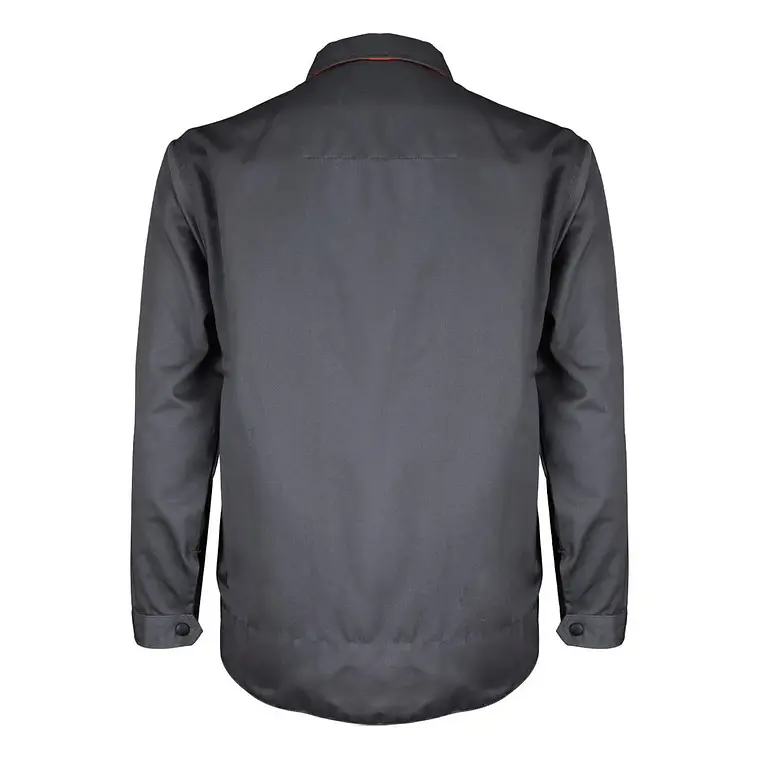 Chaqueta Manga Larga Gabardina Gris/Naranjo 3
