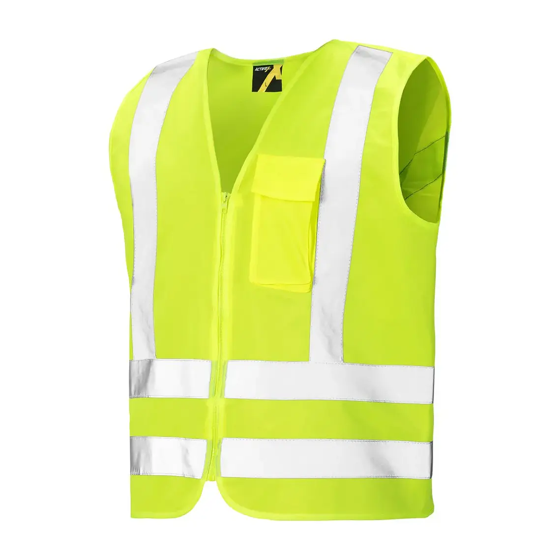 Chaleco Reflectante Amarillo Con Cierre 2