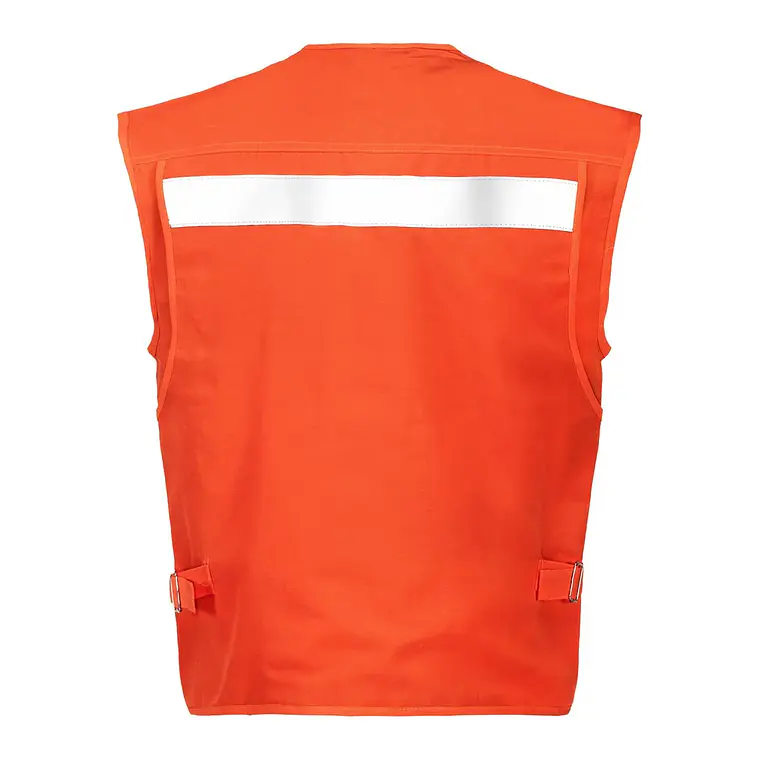 Chaleco Geologo Poplin Naranjo C/Reflectante 3