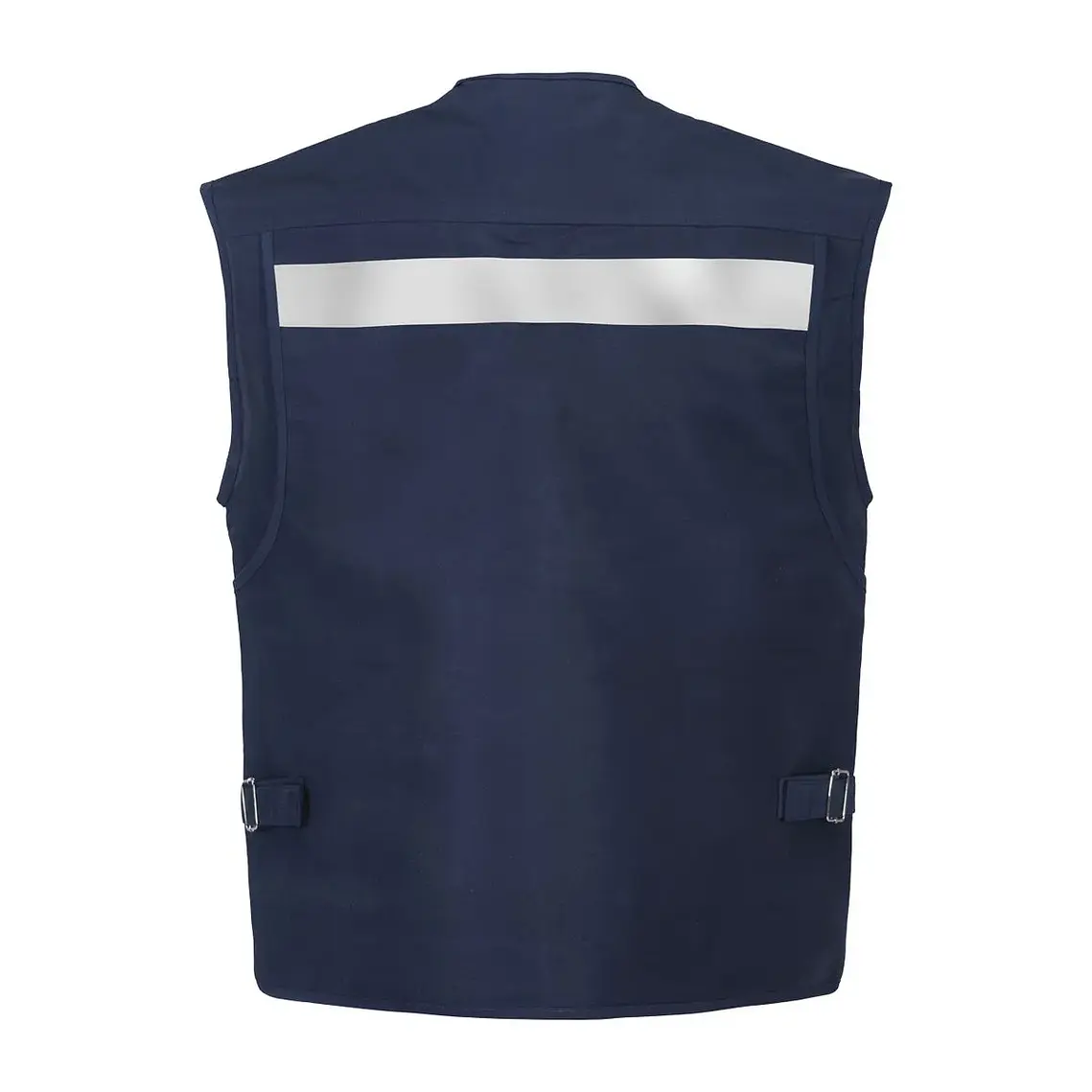 Chaleco Geologo Poplin Azul C/Reflectante 3