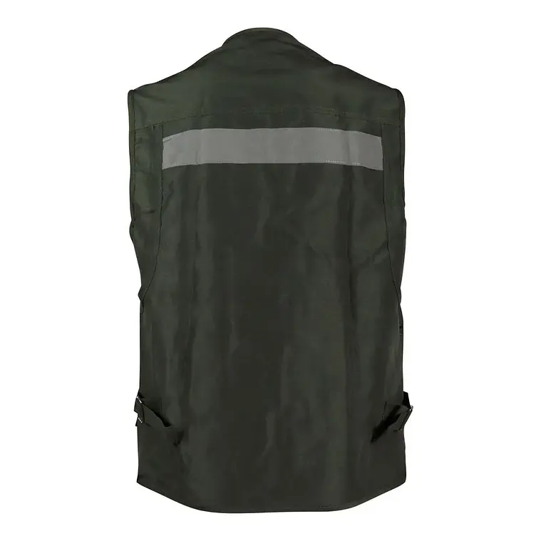 Chaleco Geologo Poplin Verde C/Reflectante 2