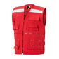 Chaleco Activex Geologo Canvas 250Gr Rojo C/Reflectante - Miniatura 2