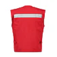 Chaleco Activex Geologo Canvas 250Gr Rojo C/Reflectante - Miniatura 3