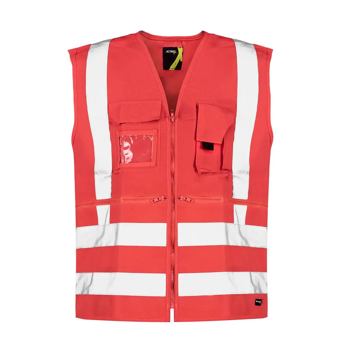Chaleco Geologo Activex Rojo Alta Visibilidad Gard 1