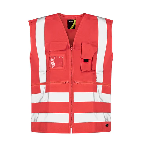 Chaleco Geologo Activex Rojo Alta Visibilidad Gard