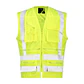 Chaleco Geólogo Cinta 360° Verde Fluor - Miniatura 1