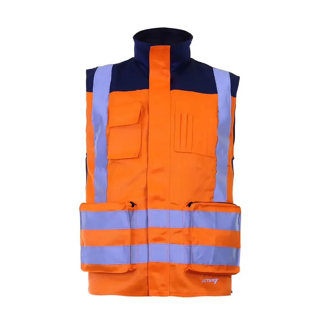 Chaleco Geólogo Gabardina Terra Bicolor Naranjo 1