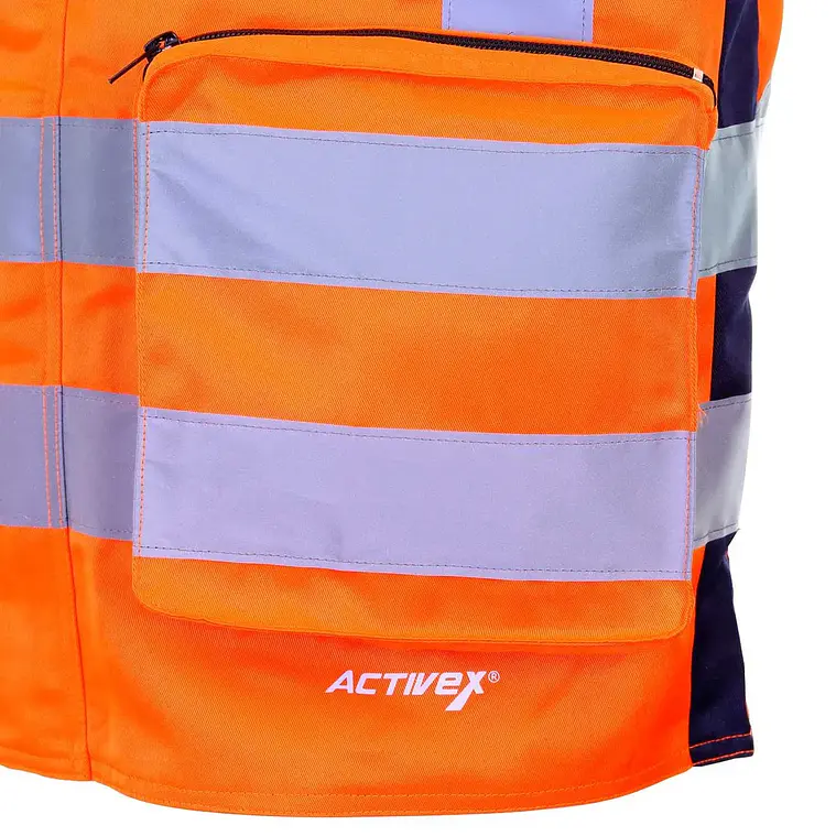 Chaleco Geólogo Gabardina Terra Bicolor Naranjo 4