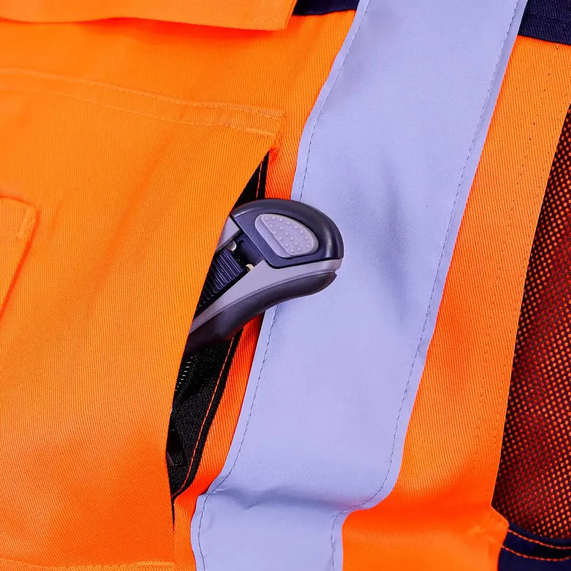 Chaleco Geólogo Gabardina Terra Bicolor Naranjo 5