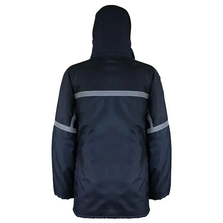 Parka Azul/Negro Forro Franela 3