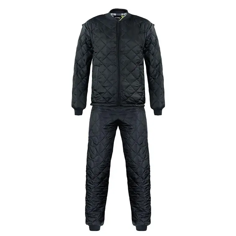 Pijama Negro Forro Franela Mangas Desmontables 1